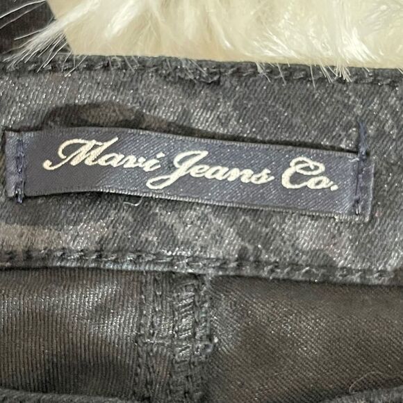 Mavi Serena Super Skinny Black Patterned Jeans - Picture 4 of 9